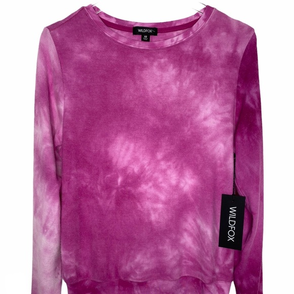 NET Wildfox Tie Dye Lounge Sweater Sz XS - Picture 3 of 8